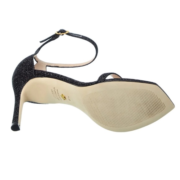 Stuart Weitzman Amelina 95 in Black Glitter - Picture 4 of 5